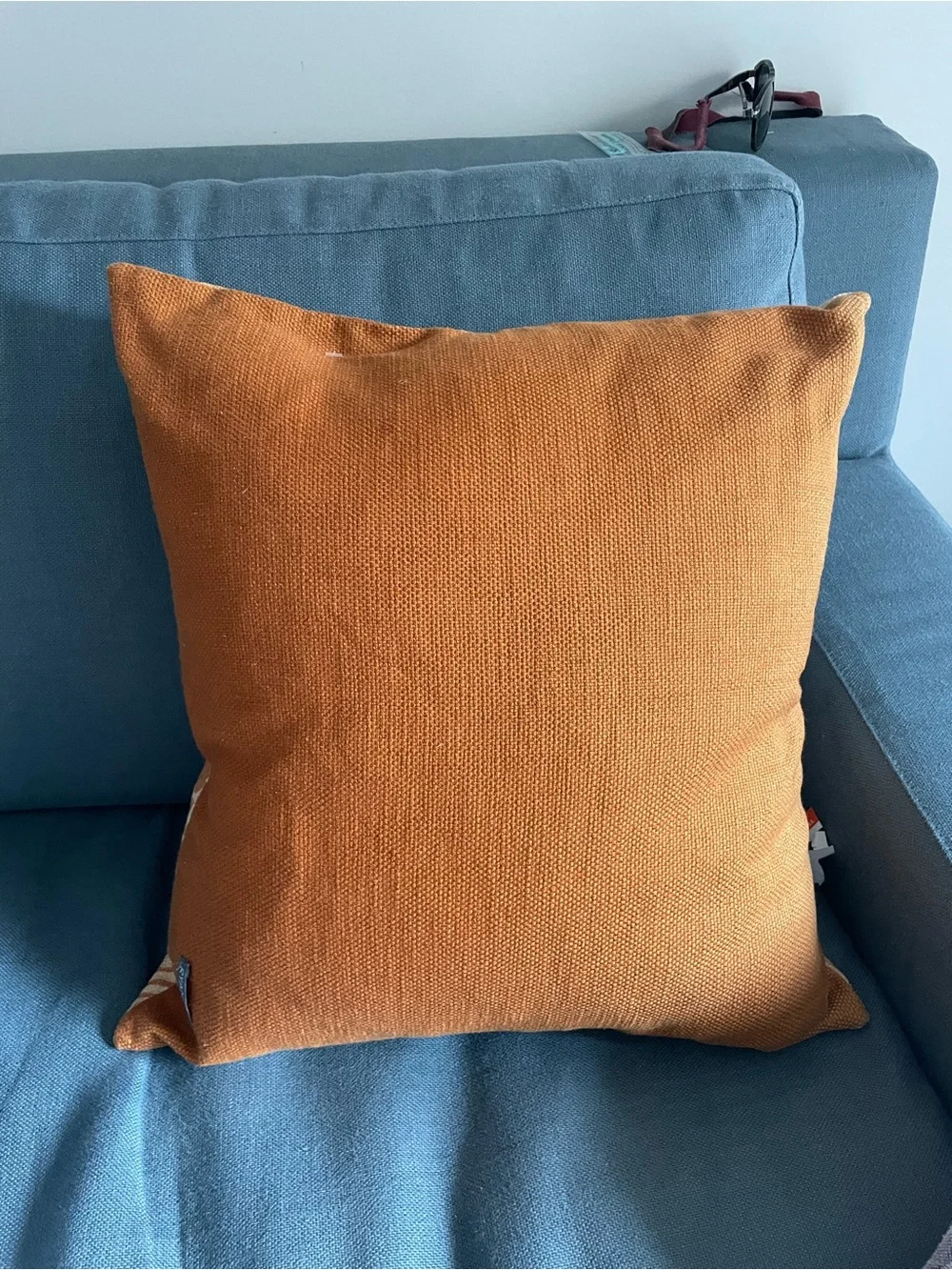 Ryan Studio designed burnt orange botanical pillow cover